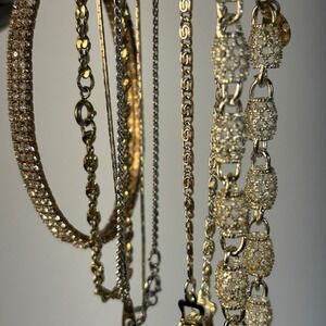 Delicate Bracelet Collection Lot‎ Fashion Chains Lightweight Y2K Vintage